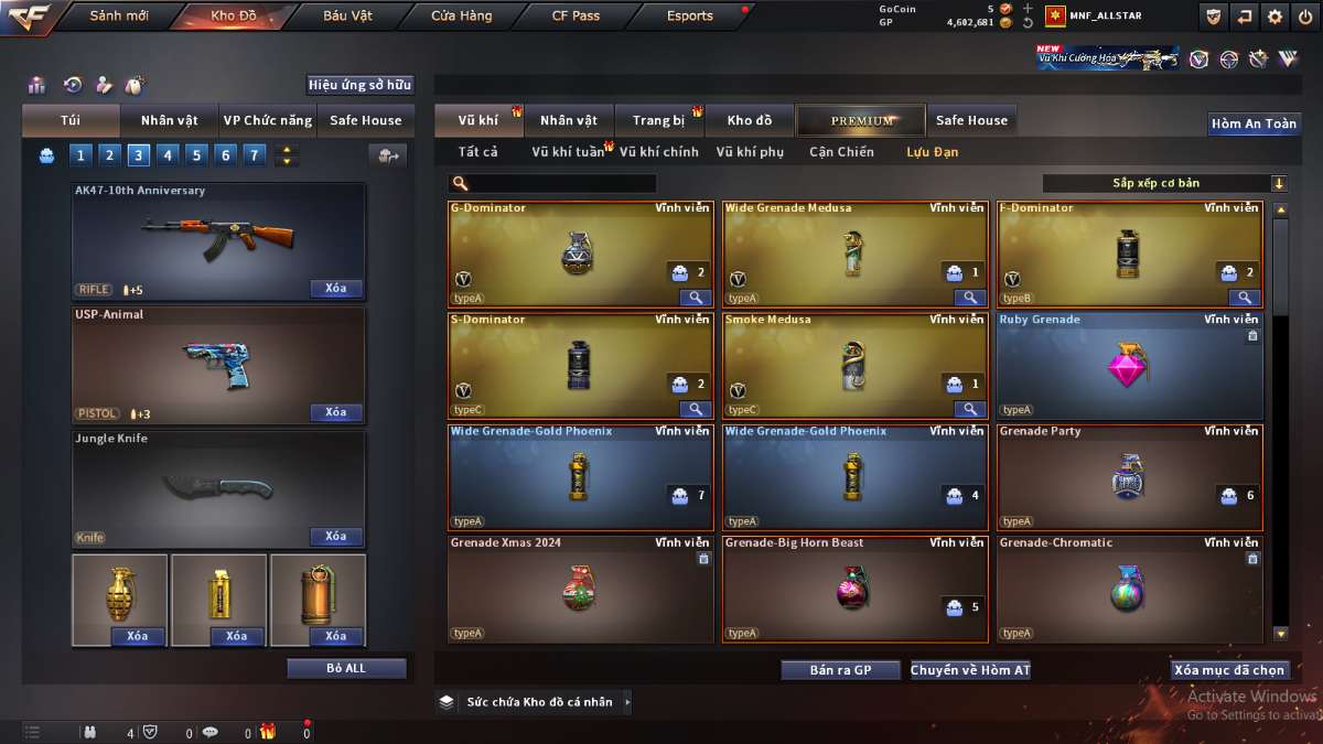 shop acc cf uy tin gia re